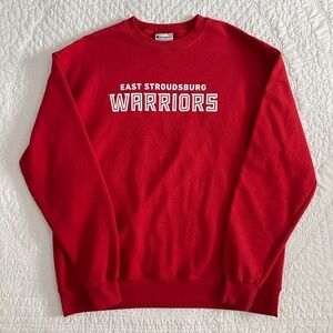 Champion East Stroudsburg University ESU Crewneck Sweatshirt Pullover Red XL